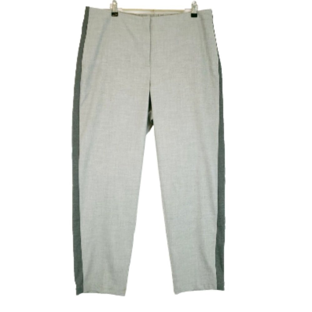 J. Jill Women's Heather Gray Tuxedo Stripe Pant